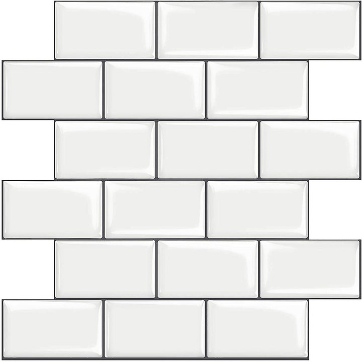 White Subway Tiles Peel and Stick Backsplash