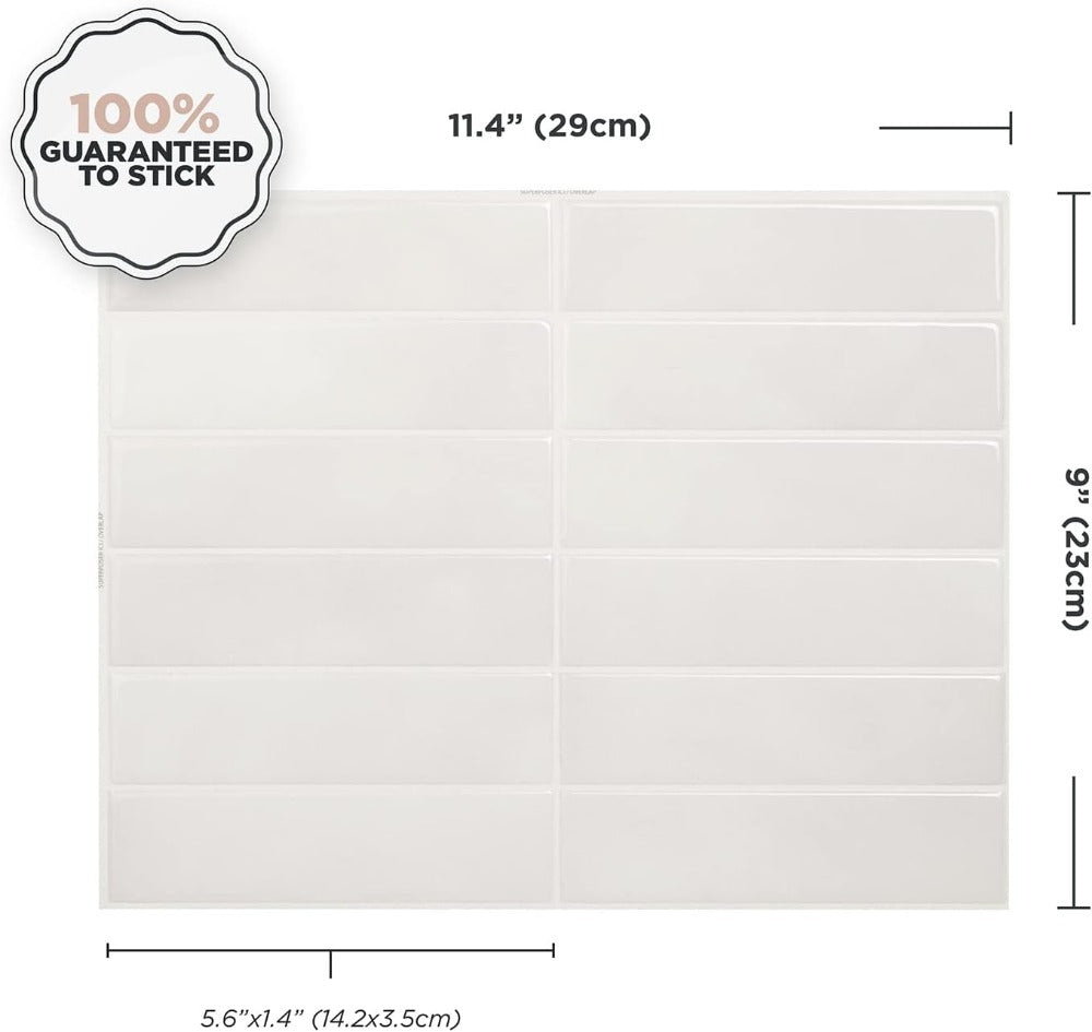 Peel and Stick Tile Backsplash Size