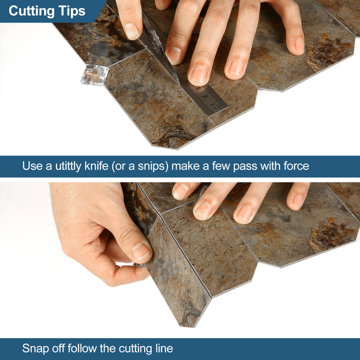 Backsplash tile cutting techniques