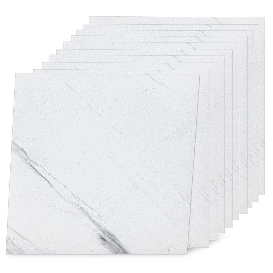 Jazz White self adhesive floor tiles