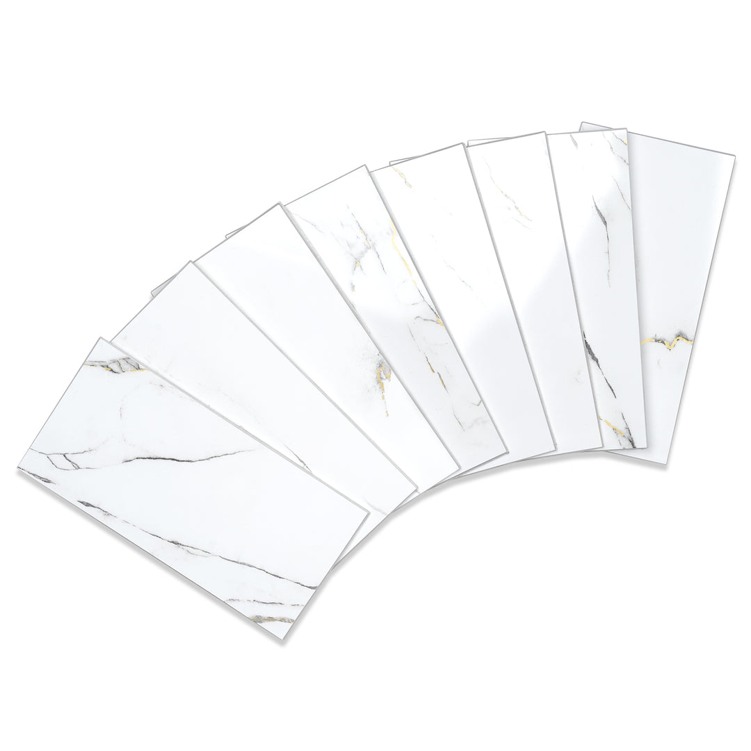 Polished Carat Gold Peel and Stick Tile