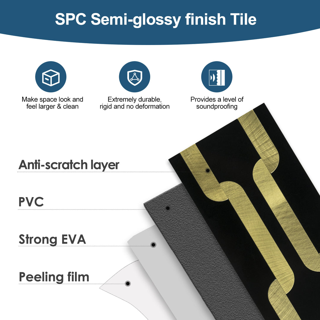 Material structure diagram for self-adhesive wall tiles