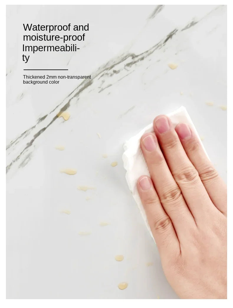 11,8 "X 23,6" Marmor Schwarz 3D Selbstklebende Fliesenaufkleber PVC Kunstmarmor Tapete