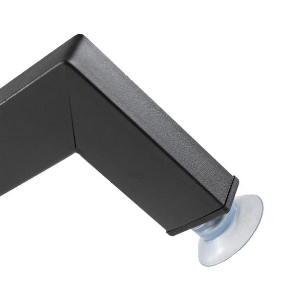 Stainless Steel Double Layer Kitchen Bowl Rack Shelf Black