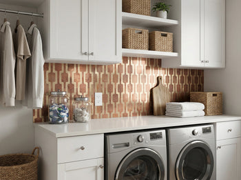 peel and stick tile for laundry room