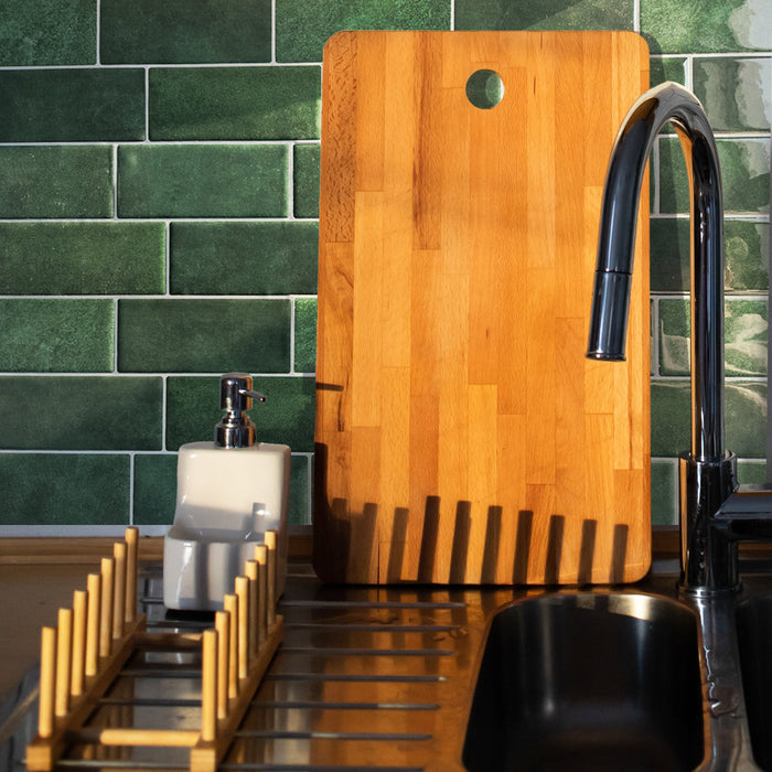green peel and stick tile for kitchen