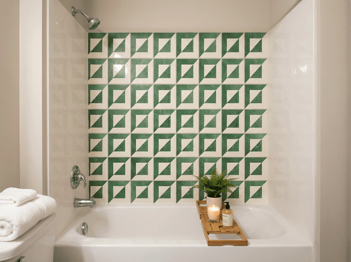 peel and stick tile for bathroom