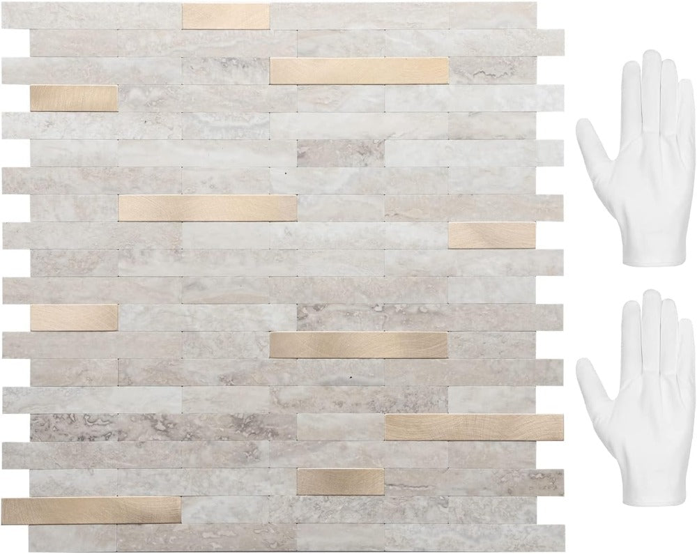 PVC Peel and Stick Backsplash Wall Tiles