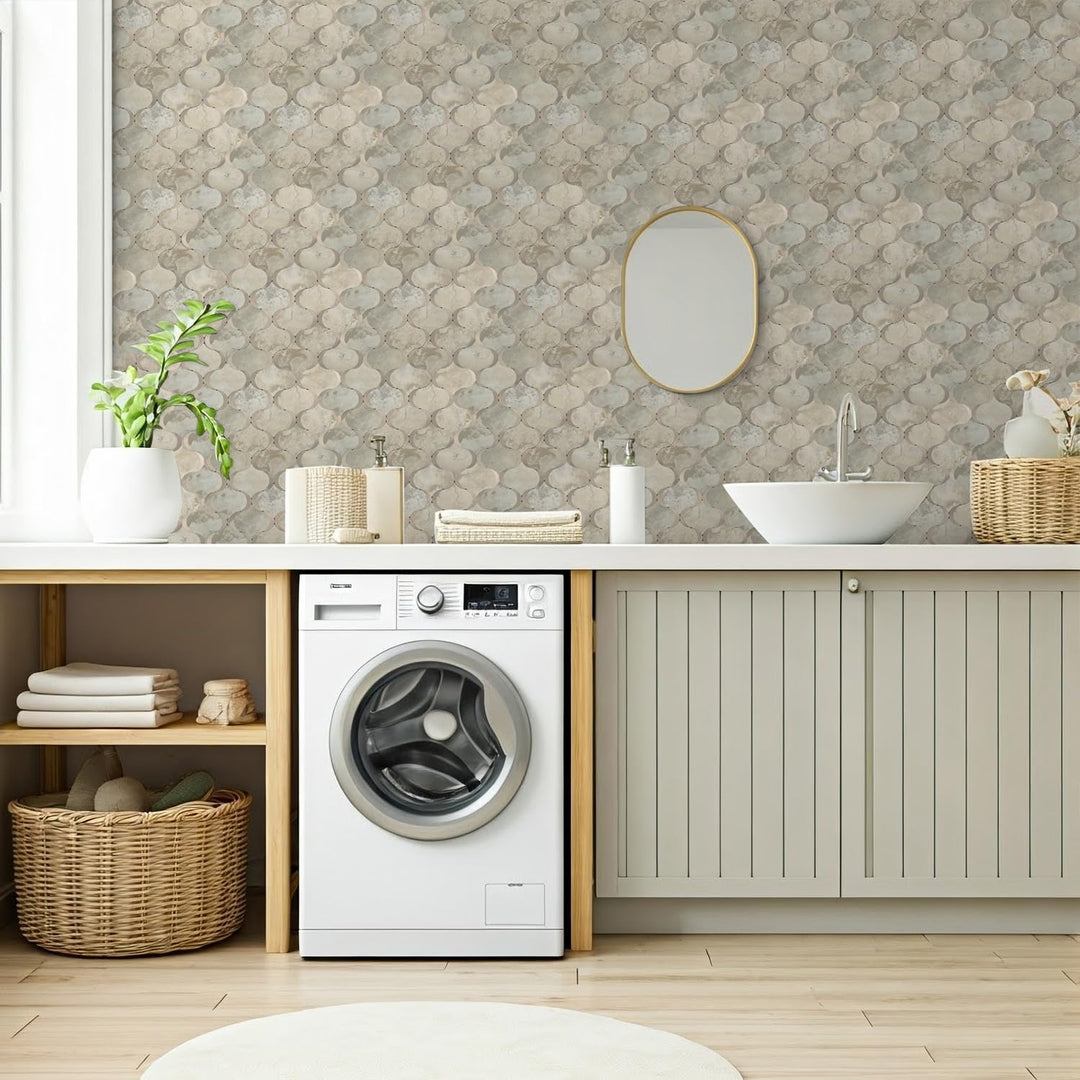 peel and stick tile for laundry room