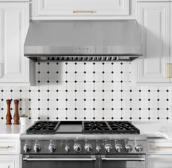 12" X 12" Marble White with Pearls Peel and Stick Diamonds Tile