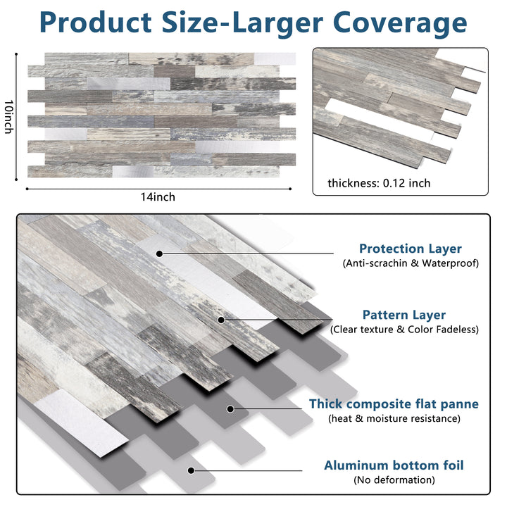 Internal framework of self-adhesive tiles