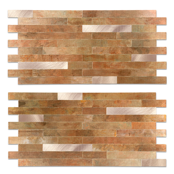 copper linear blend tiles