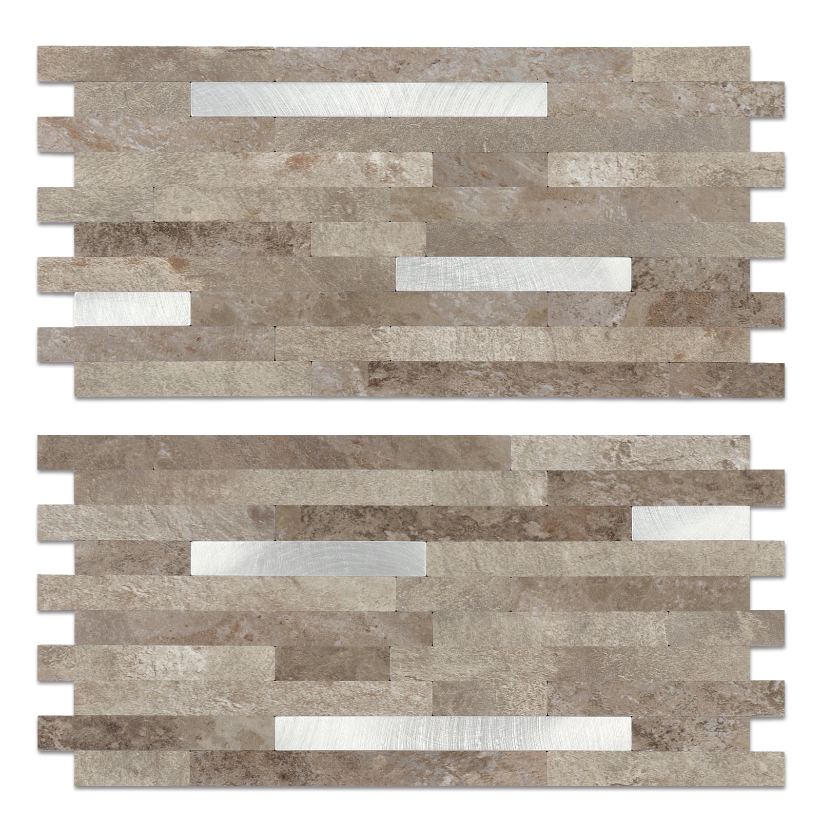 Brownish Stone Linear Blend Tile