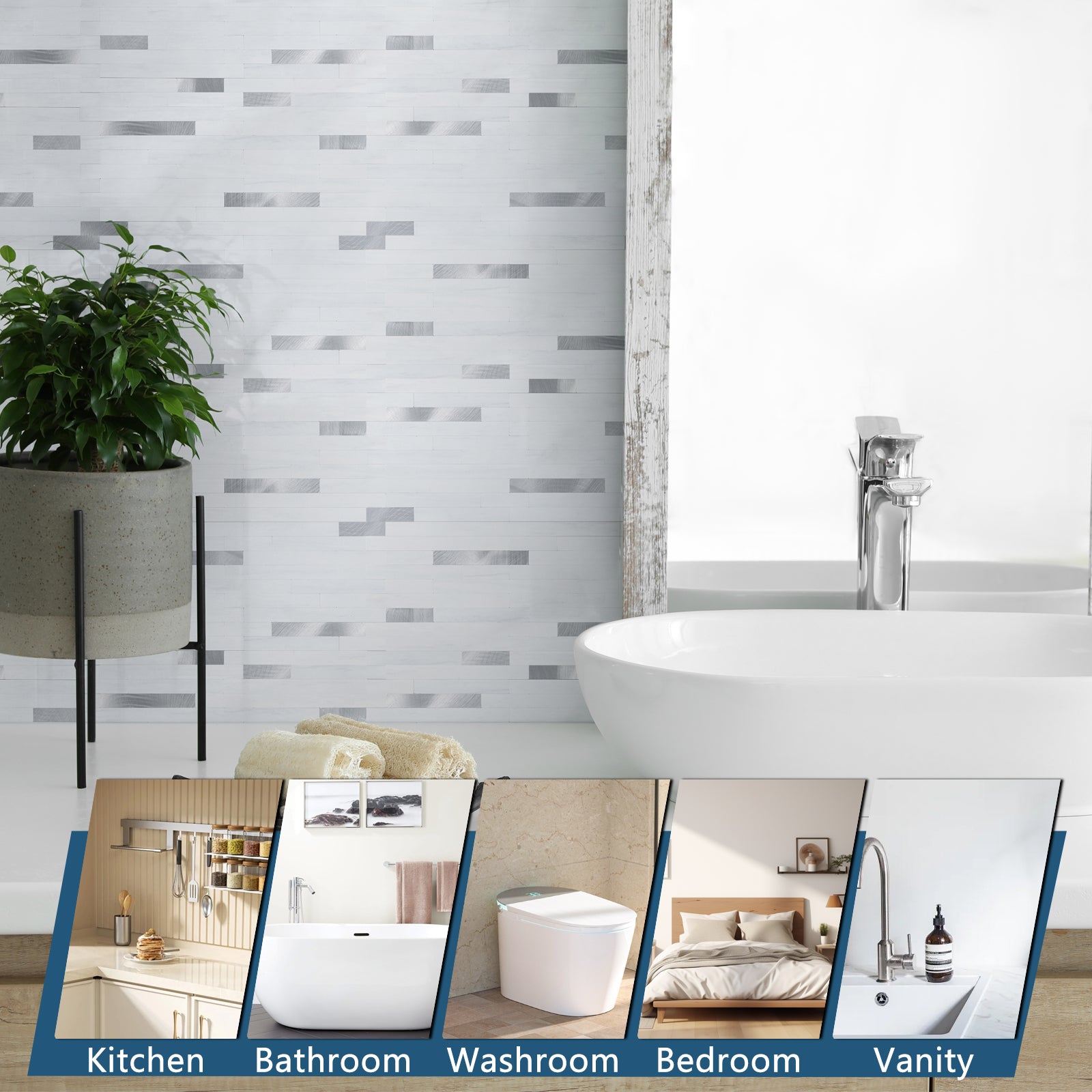 bathroom stick on tiles