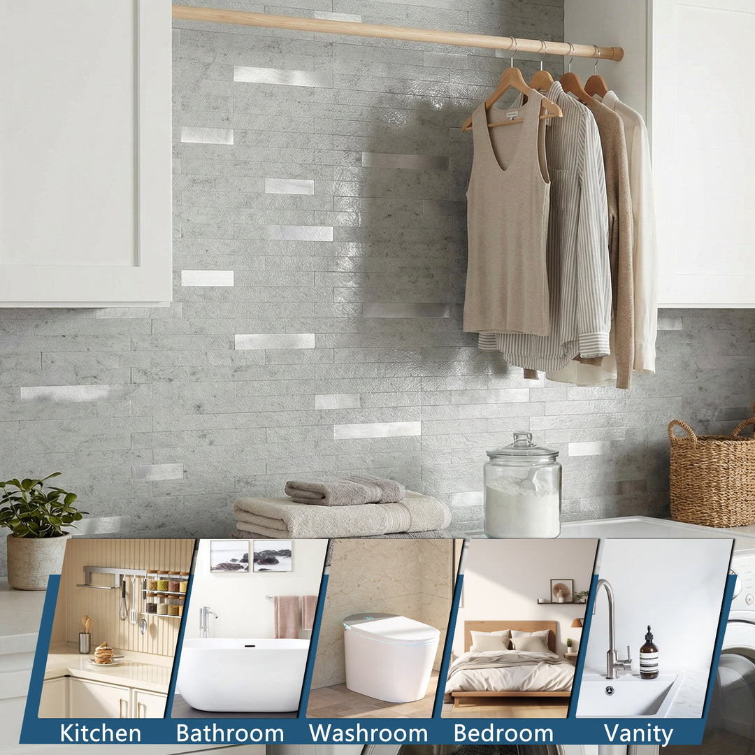 peel and stick tile for laundry room