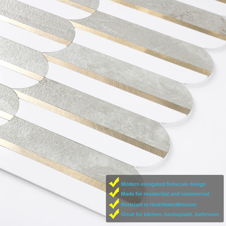 grey stone fish scale tiles