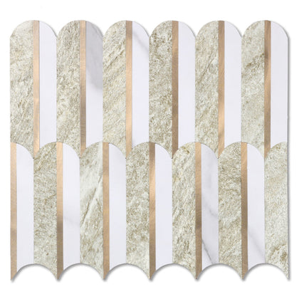 peel and stick fish scale tile