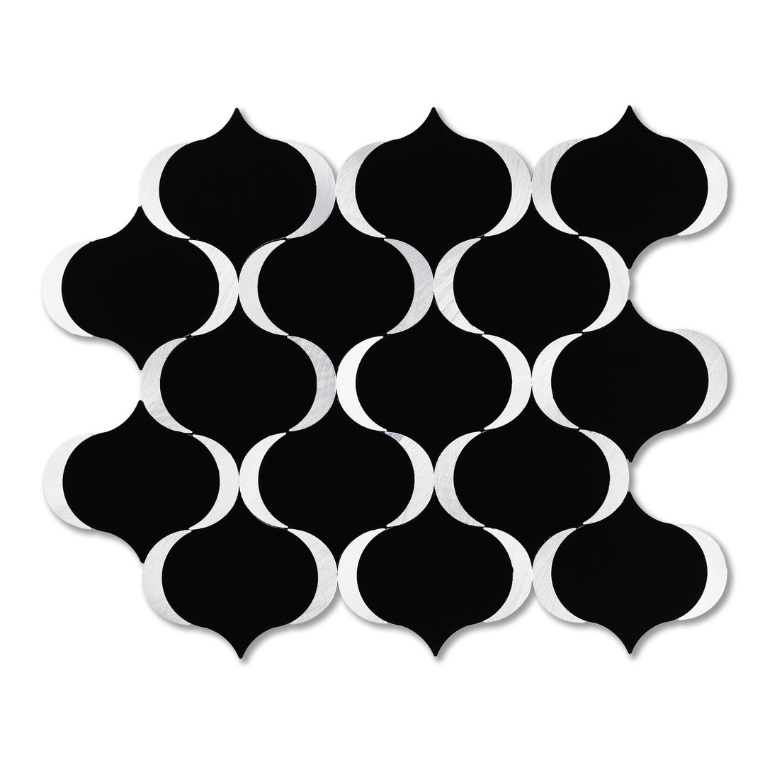 black peel and stick lantern tile