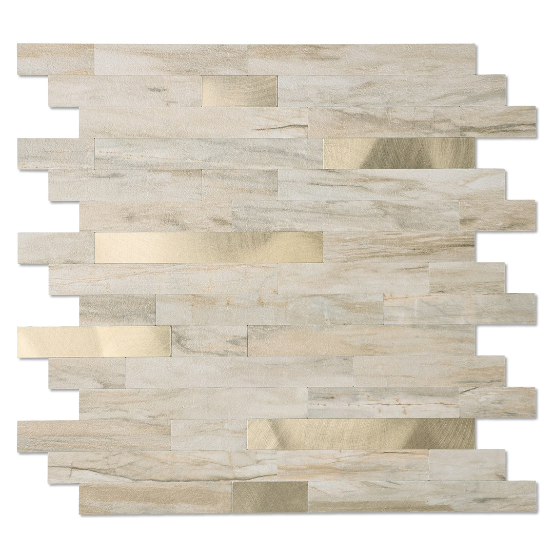 Amber Beige Stone Backsplash Tiles