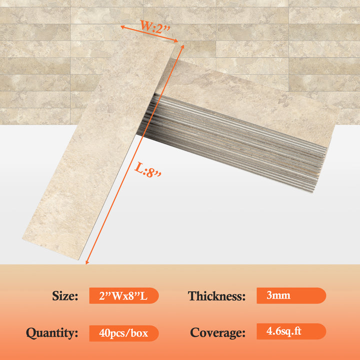 stone tile size