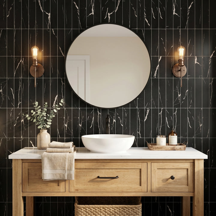 bathroom peel and stick tiles