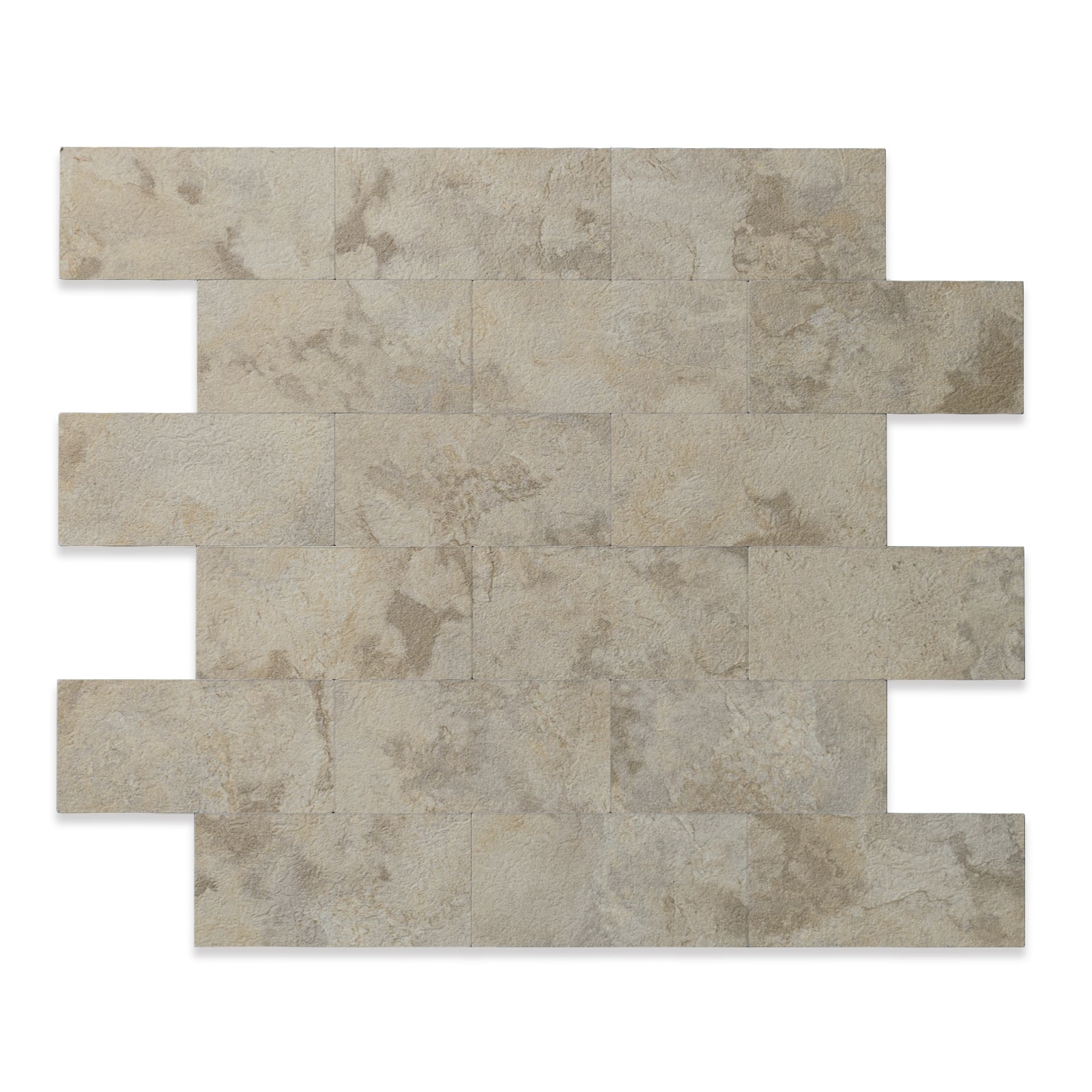 peel and stick beige ston tiles