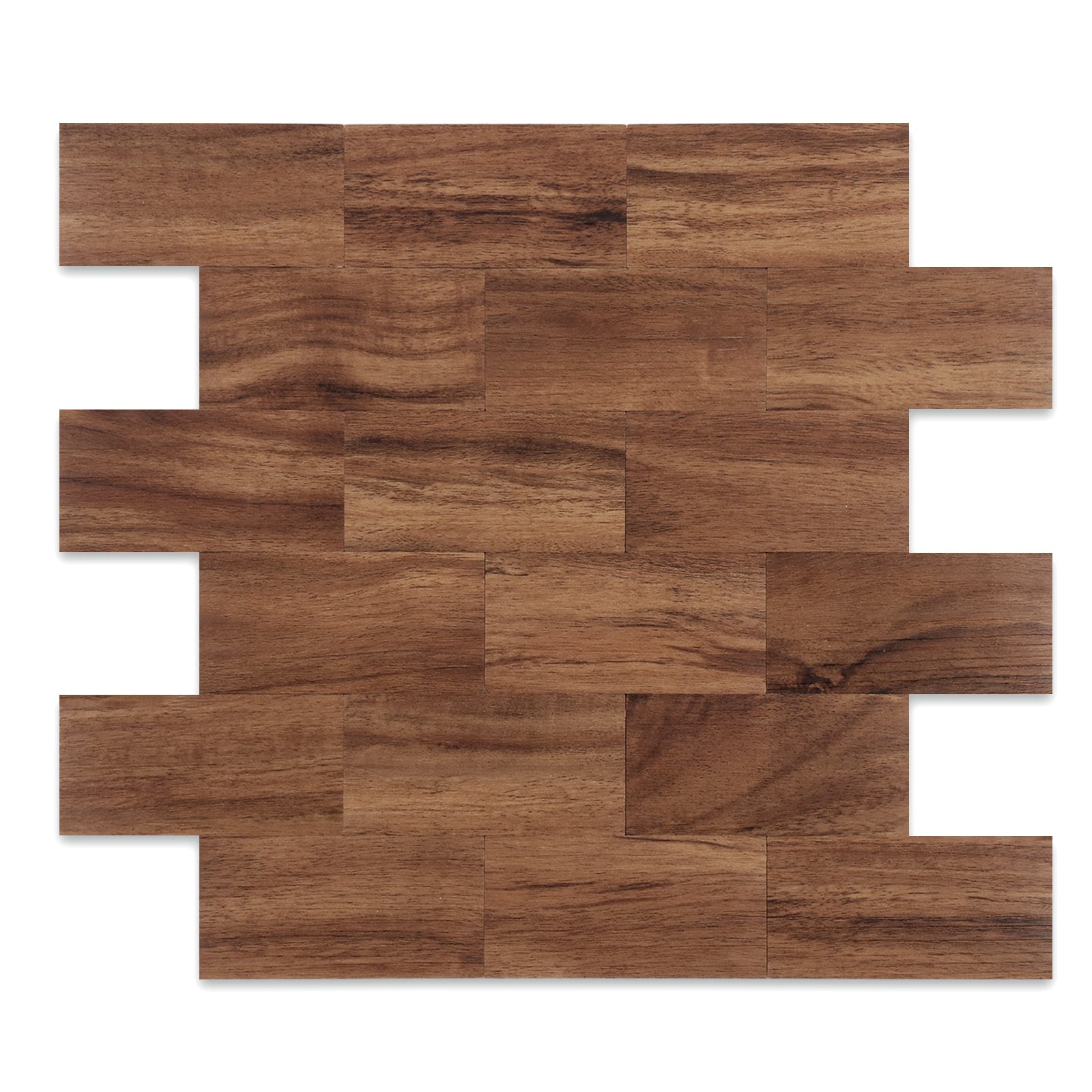Brown Woodgrain Subway Tiles