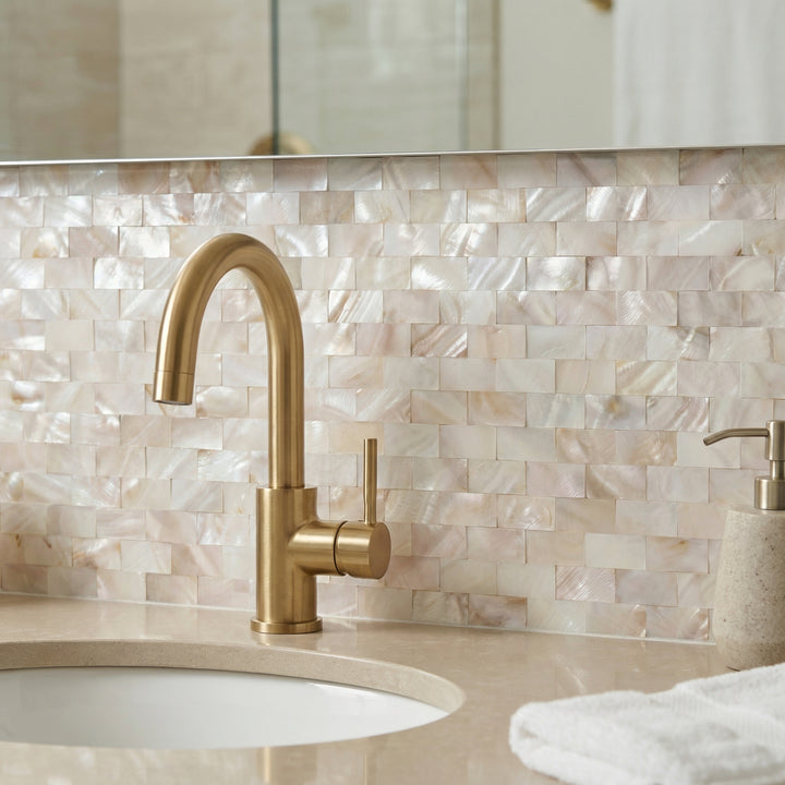 11.8" X 11.8" Colorful Nature Mother of Pearl Tile Peel and Stick Shell Mosaic Tile