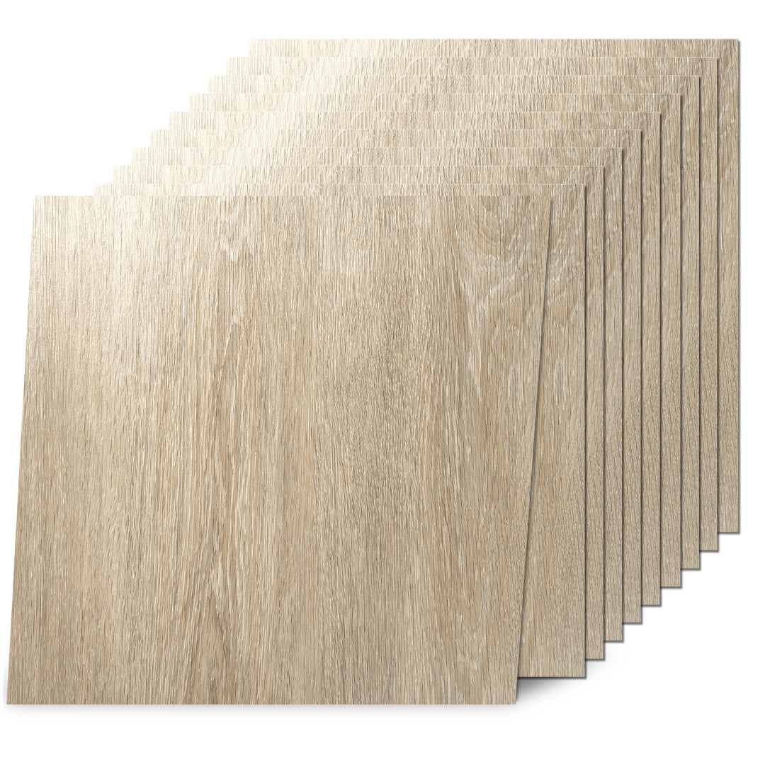  Natural Maple Peel and Stick Floor Tile