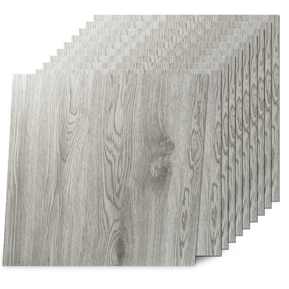 Dark Gray Oak  Peel and Stick Floor Tile 