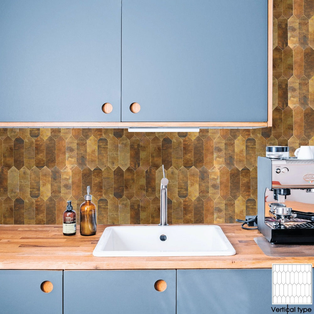 peel and stick hexagon tile for kitchen