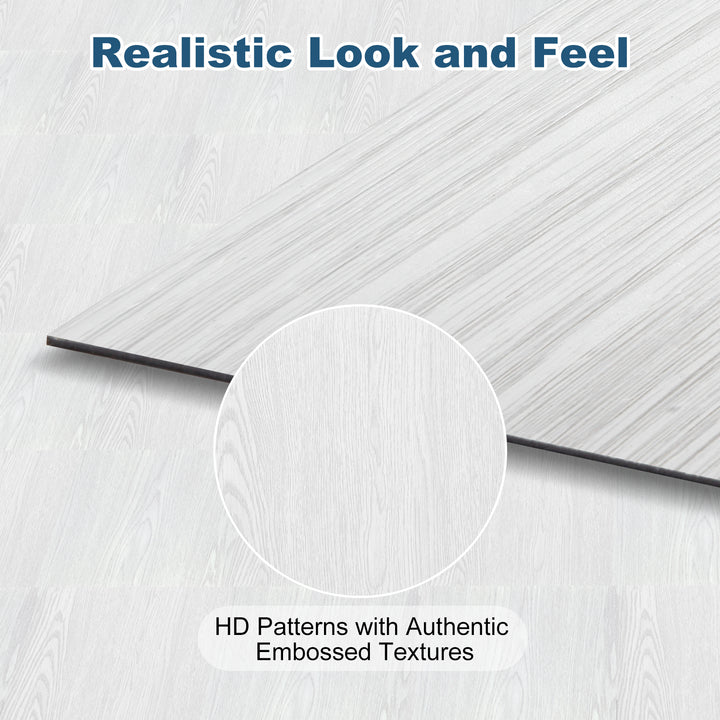 Clear image of self-adhesive floor tile decal