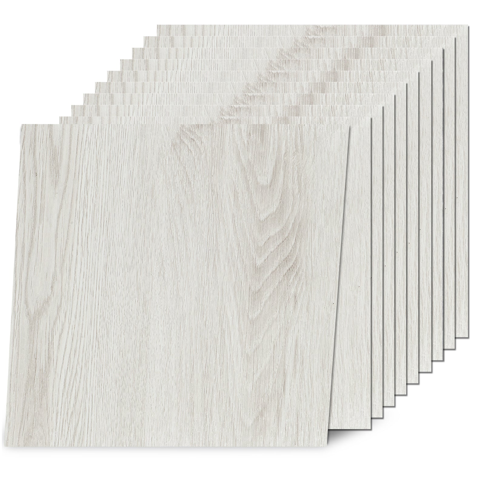 Ivory Driftwood Peel and Stick Floor Tile