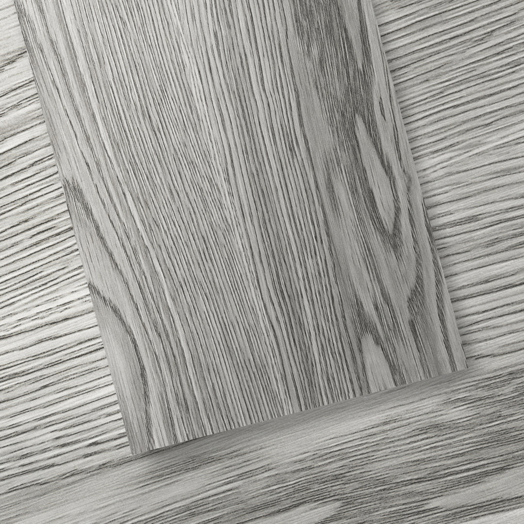 Dark gray oak peel and stick flooring