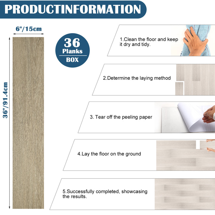 peel and stick floor tile size