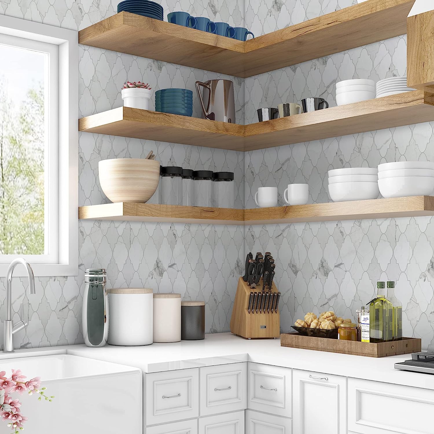 peel and stick tile for kitchen