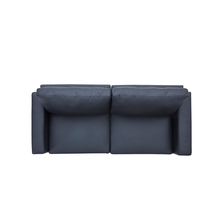 Orisfur. Modernes 3-Sitzer-Sofa, gepolstert mit PU-Leder, für Zuhause oder das Büro (3-Sitzer-Sofa) 